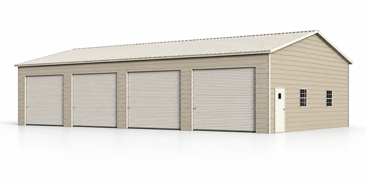 Four-bay garage