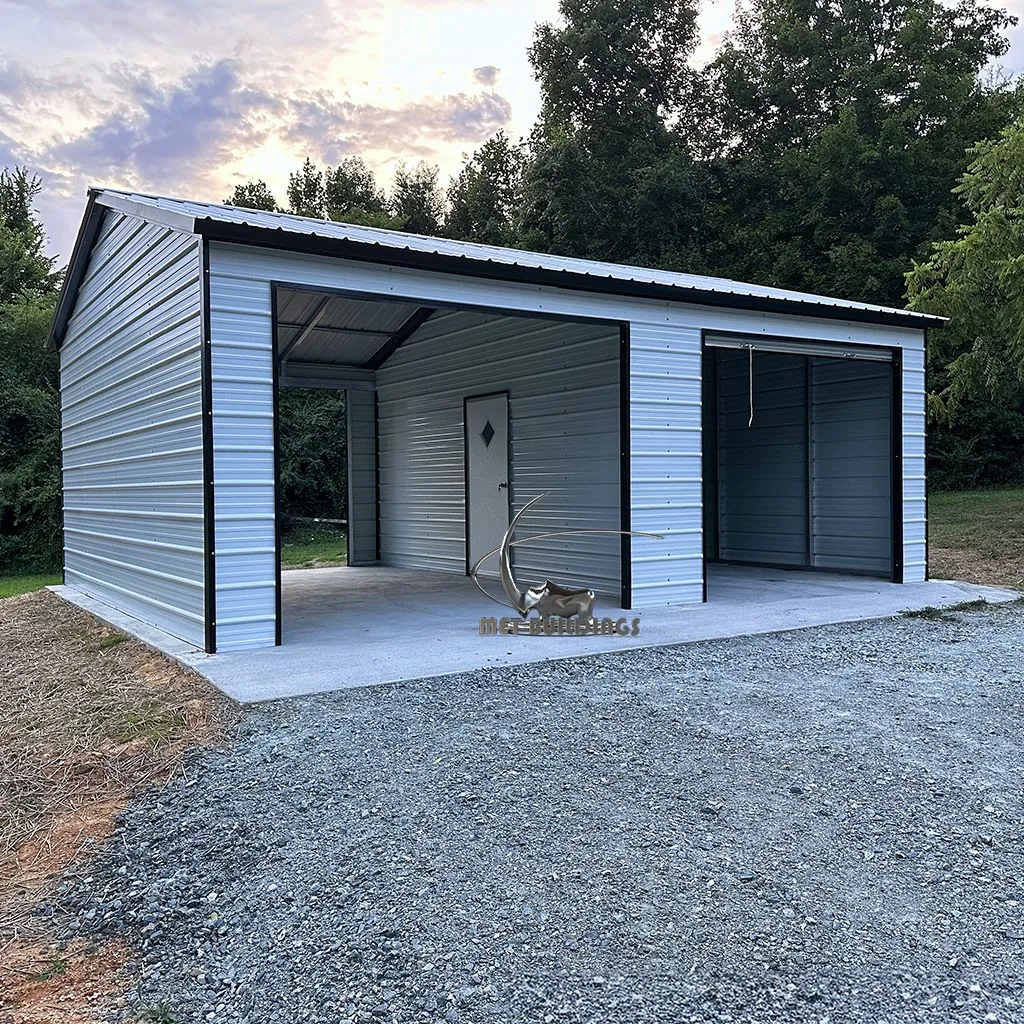 Precision-Engineered 20x30 Steel Garage — Utility Section, Custom Access and Durable Design