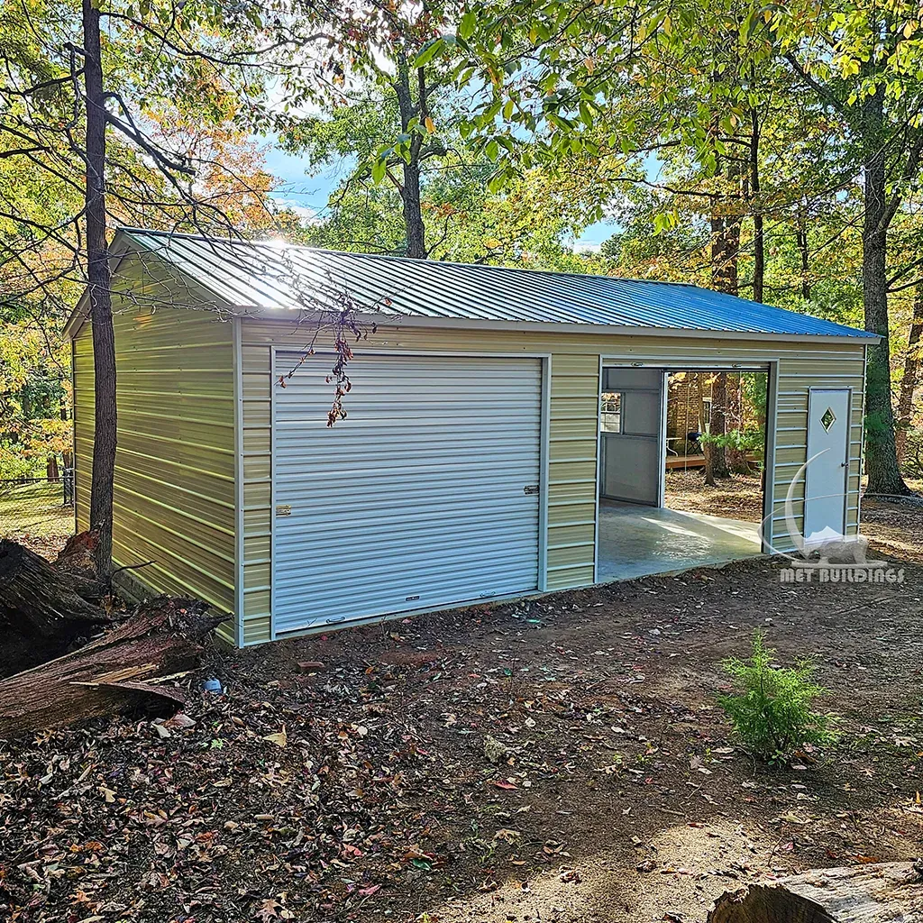 Versatile 20x30 Steel Garage — Durable Frame, Custom Entry Features and Practical Design