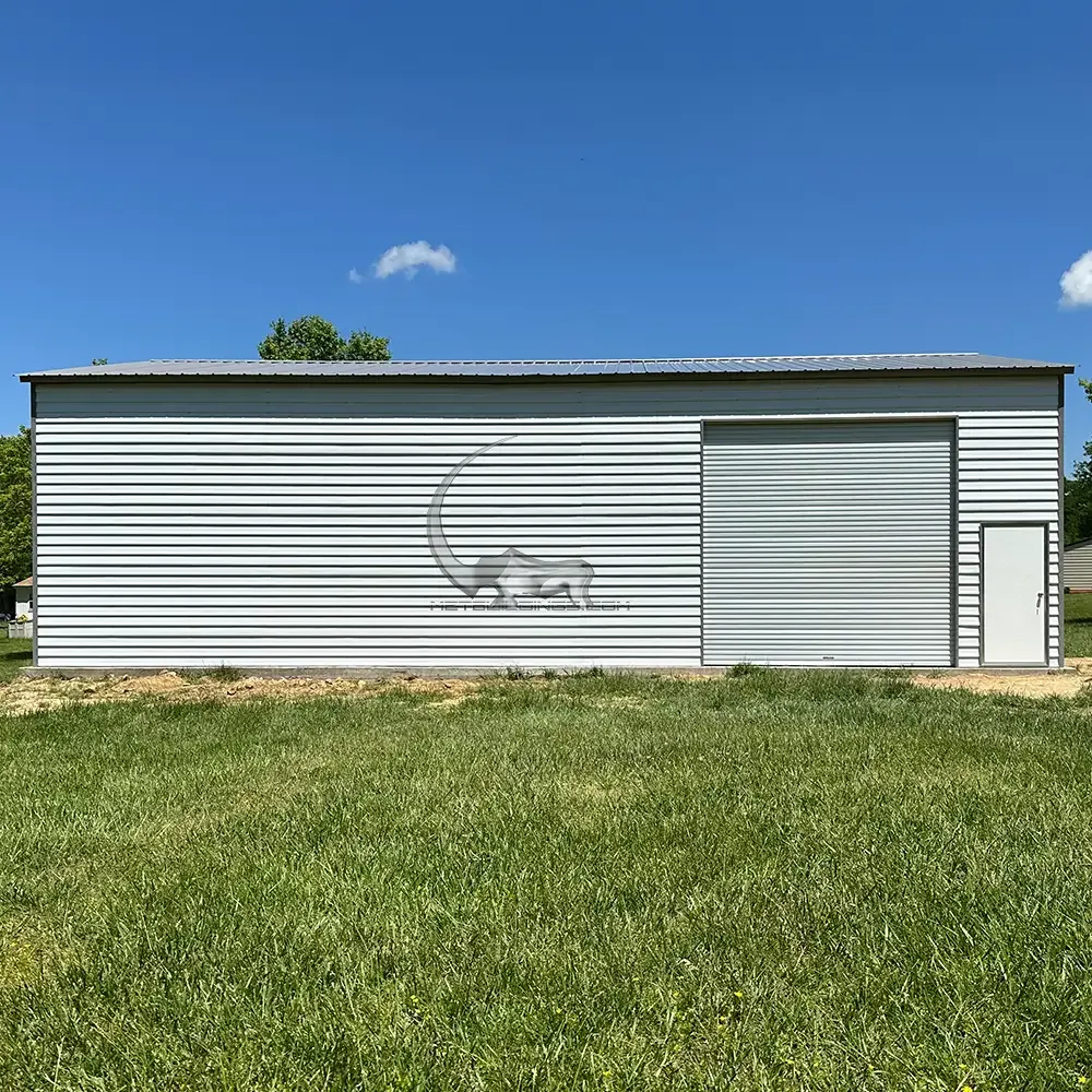 30x50 Lap Siding Metal Building — Durable Steel Garage for Commercial and Residential Use