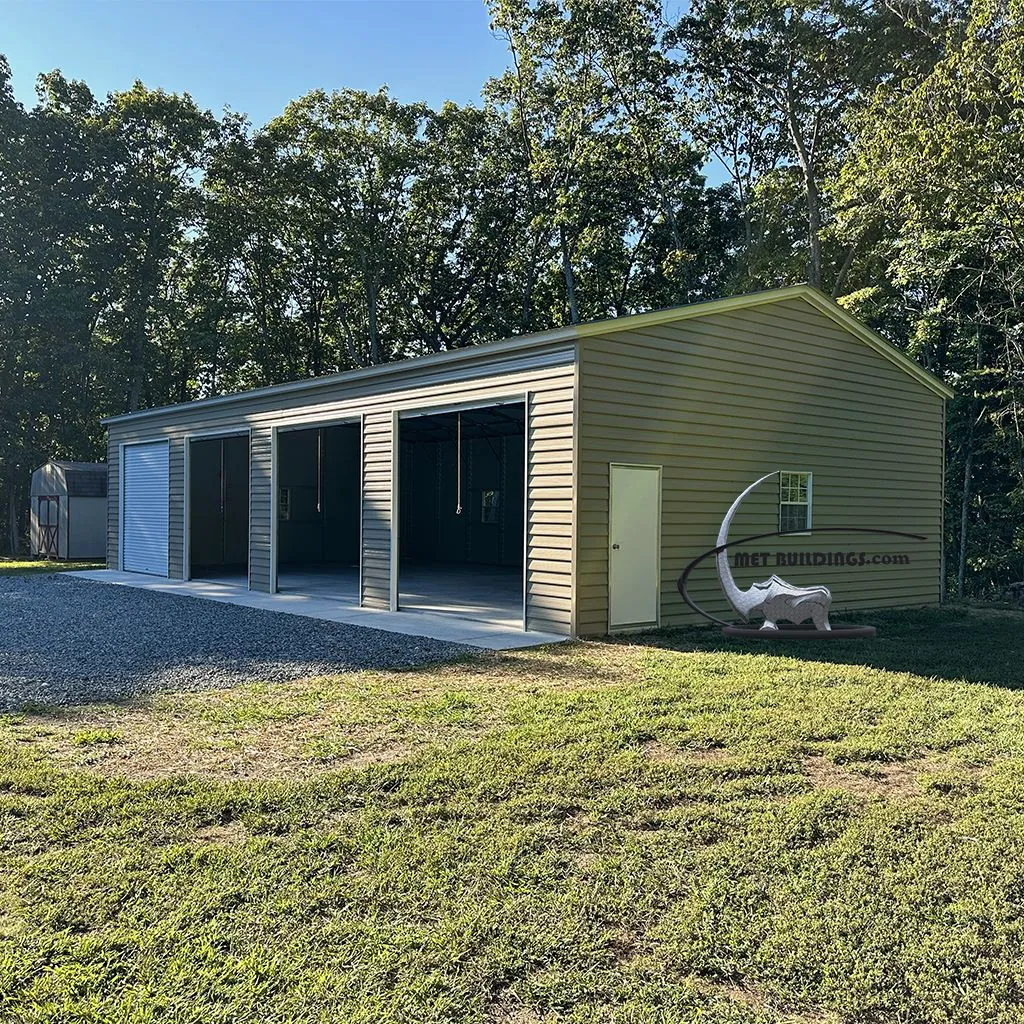 Steel Garage 30x55 — Reliable Lap Siding, Insulated Roof and Custom Access Options