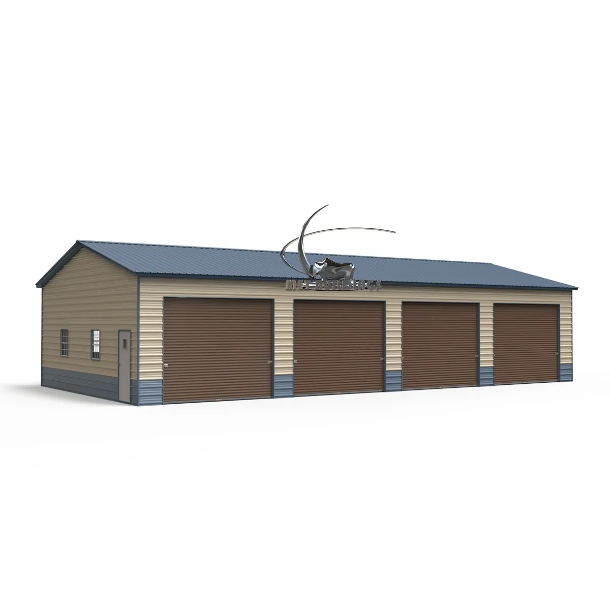 Reliable 30x60 Steel Garage with Vertical Roof and Customizable Features