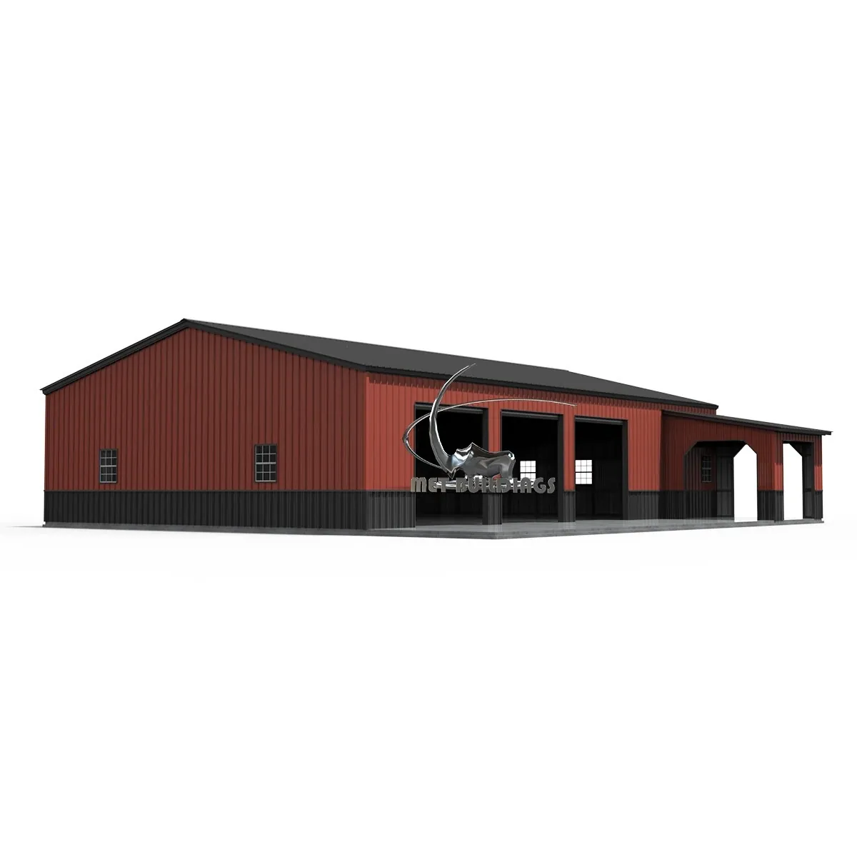 40x60 Metal Building With Lean-To — Durable & Customizable Steel Structure