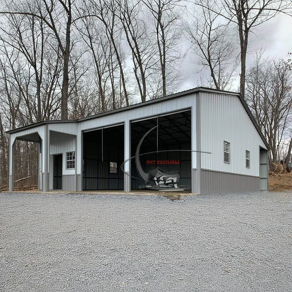 46x35 Steel Barn With Lean-Tos — Spacious, Weather-Resistant & Versatile