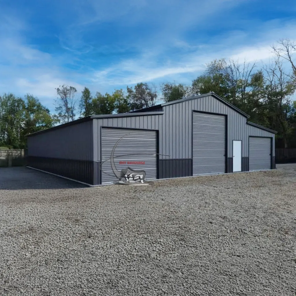 Steel Building 48x50 with Lean-Tos — Durable, Stylish and Versatile