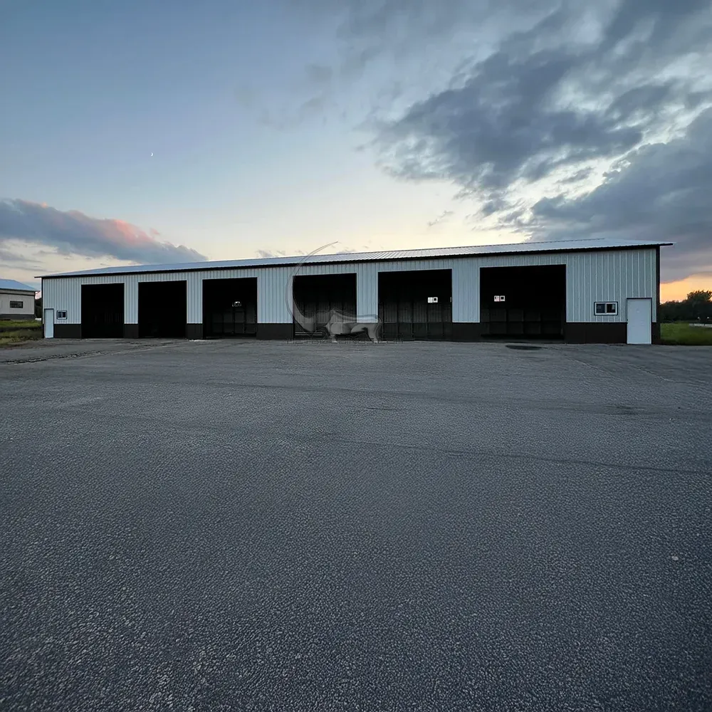 54x120 Vertical Roof Style Metal Building — Durable and Spacious Structure for Commercial Use