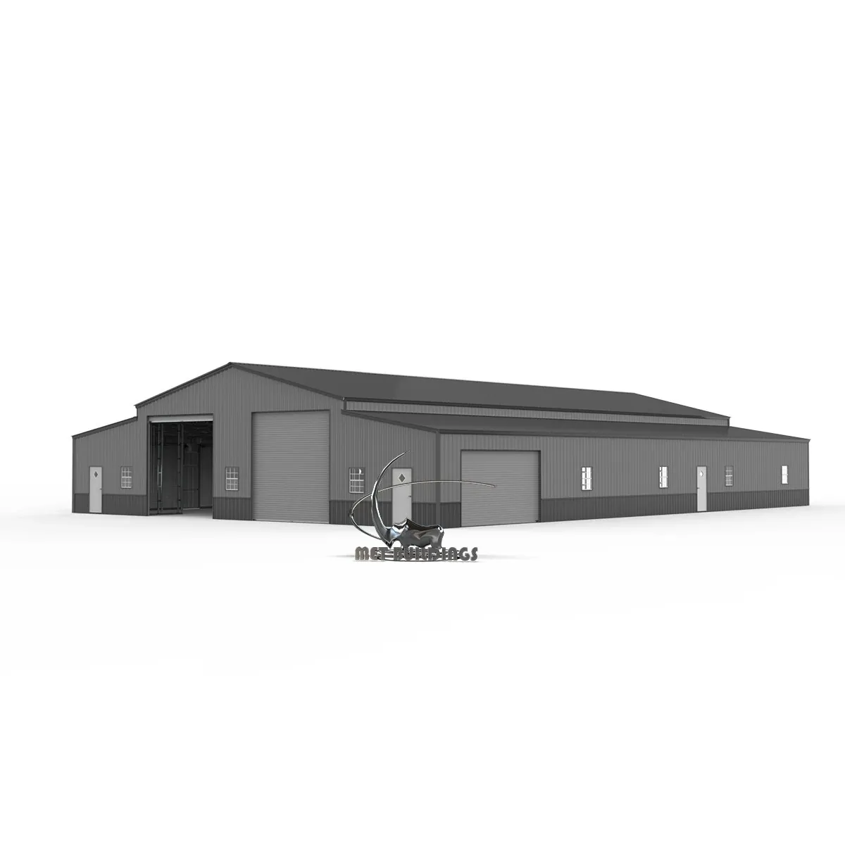 70x100 Commercial Metal Barn — High-Capacity Equipment Storage & Agricultural Use