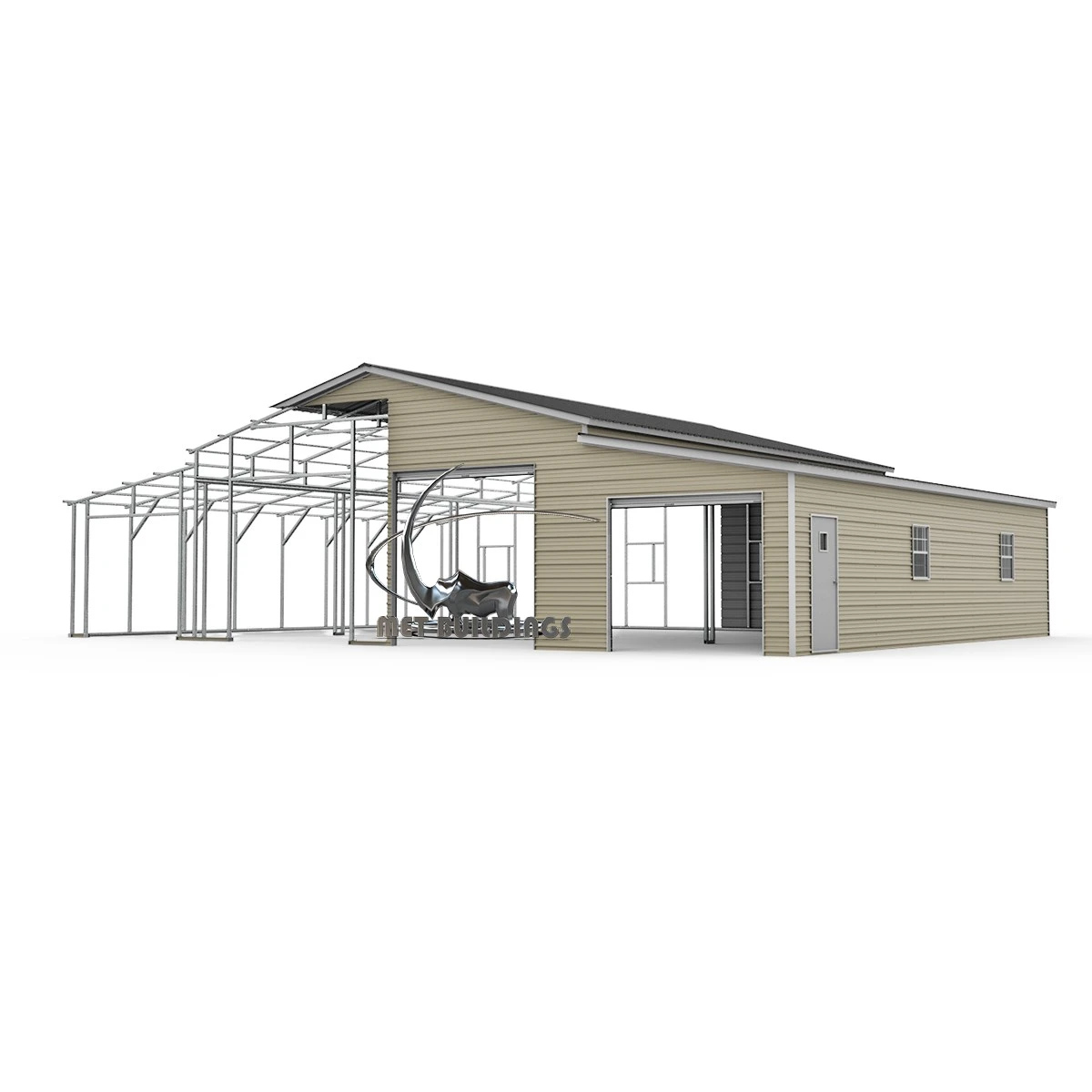 Discover durable and customizable steel barn designed for farming, storage, and livestock protection
